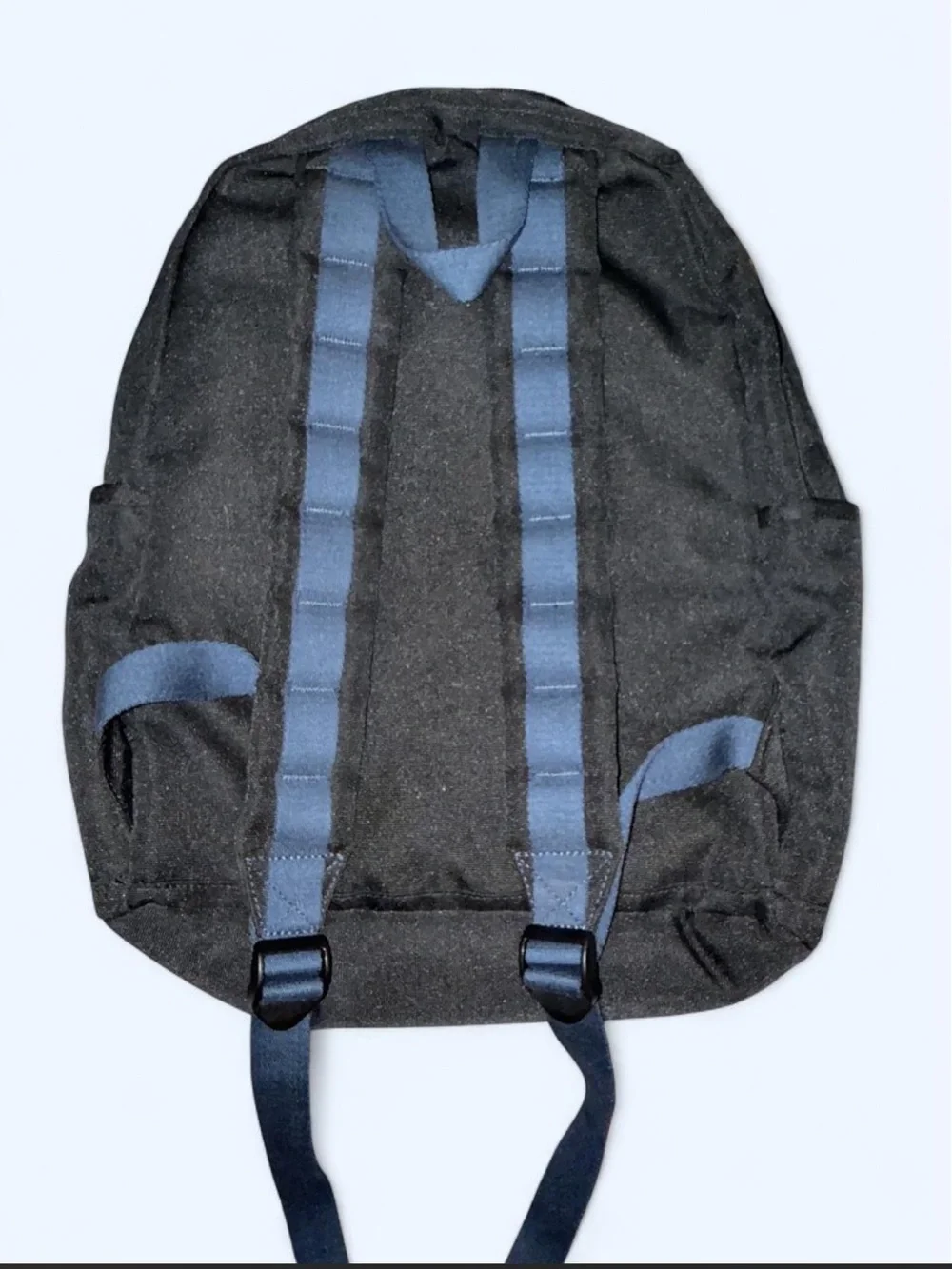 STATE Black Canvas Backpack with Silver Zipper Accent